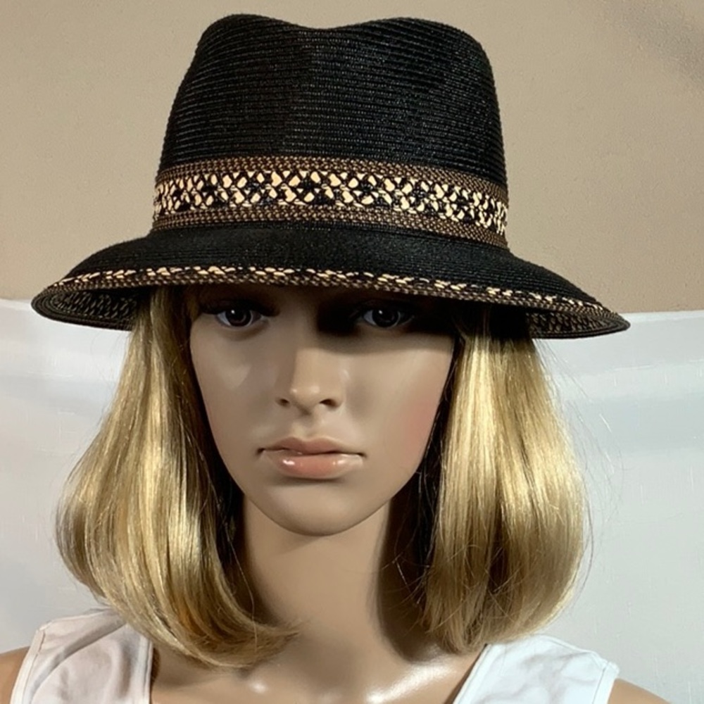 ERIC JAVITS New York Fedora Straw Hat.  NWOT.